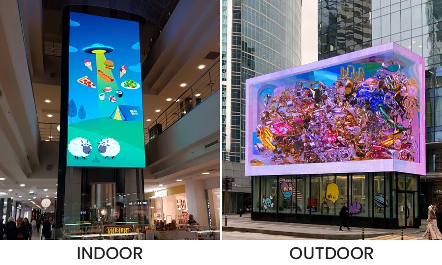 Màn hình LED Indoor là gì? Các loại màn hình LED Indoor phổ biến hiện nay 12 so sánh màn hình led indoor và outdoor