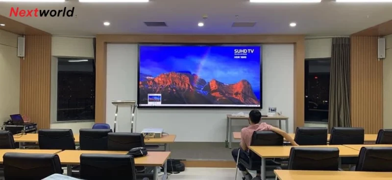 lắp đặt màn hình LED P2 indoor tại bệnh viện Nam Học Hà Nội