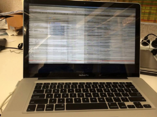 man hinh macbook bi nhap nhay
