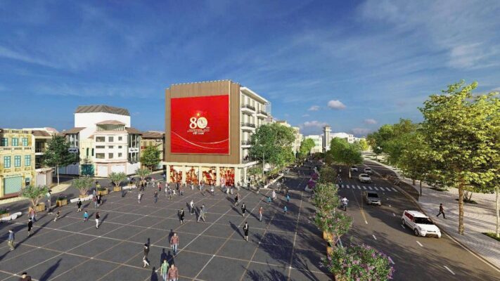 Man hinh 3D LED tai quang truong dong kinh nghia thuc 1