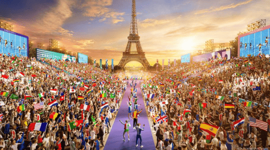 Man hinh LED tai the van hoi Olympic Paris 2024 4