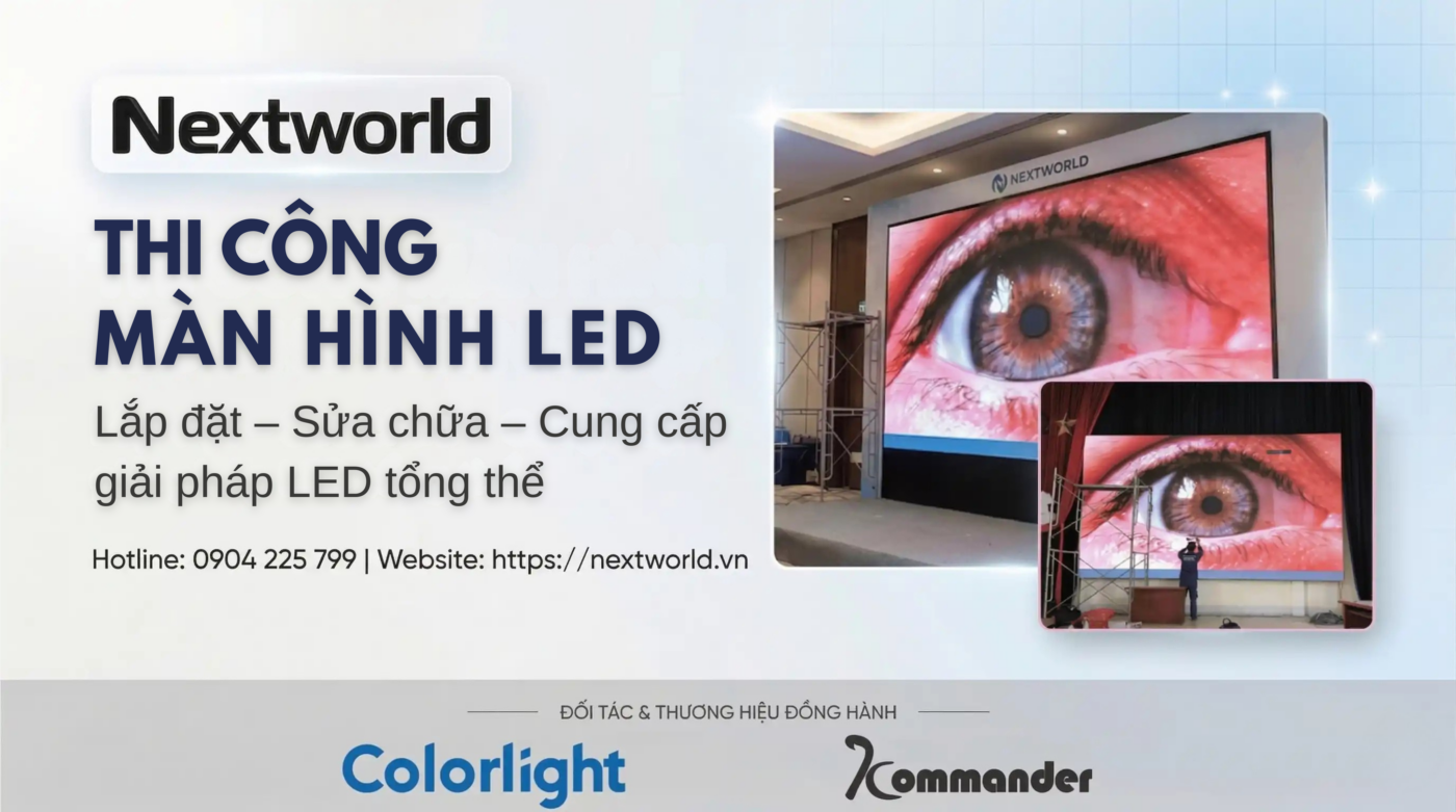 THI CONG MAN HINH LED Lap dat – Sua chua – Cung cap giai phap LED tong the