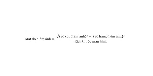 Mật độ điểm ảnh là gì? Cách tính mật độ điểm ảnh PPI 6 cách tính mật độ điểm ảnh