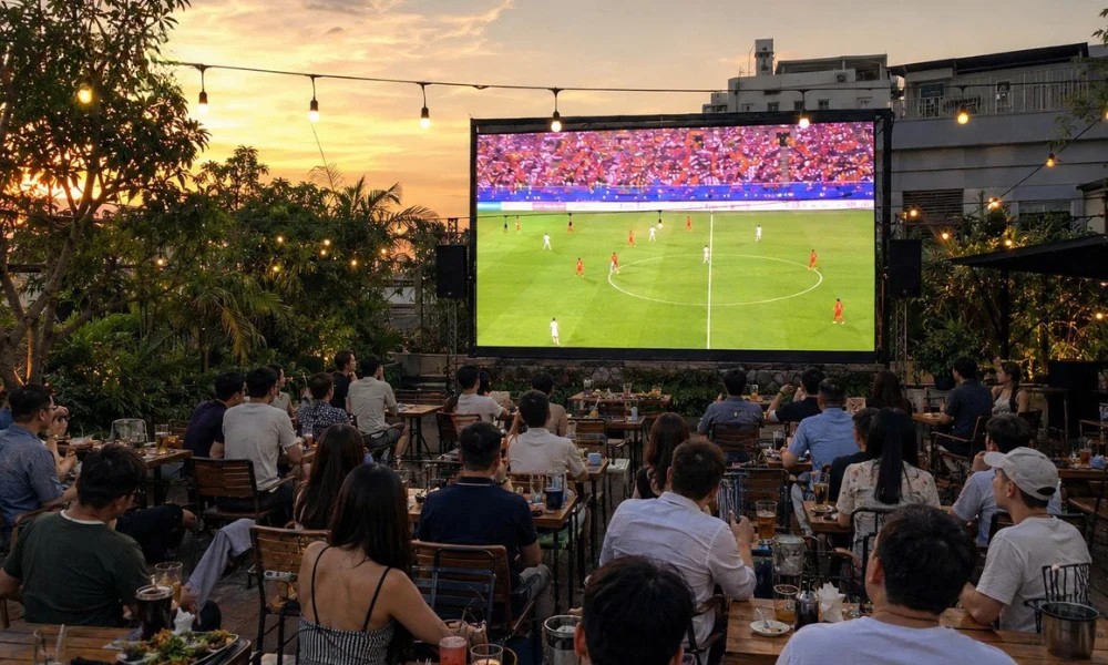 Màn hình LED xem bóng đá | Báo giá, Pixel Pitch & tư vấn lắp đặt 8 màn hình led xem bóng đá ngoài trời