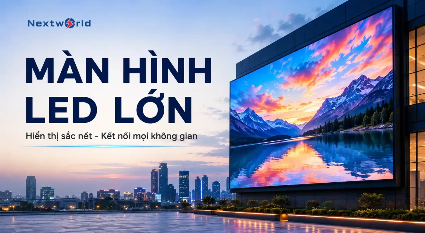 Màn hình LED lớn là gì? Báo giá, kích thước & cách chọn chuẩn 2026 1 màn hình led lớn