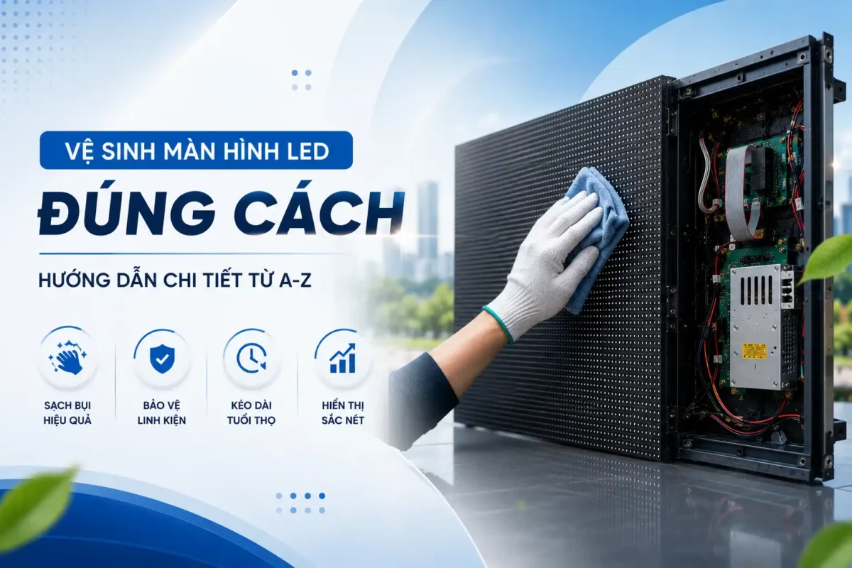 cách vệ sinh màn hình led đúng cách