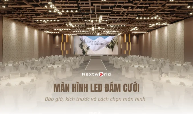 màn hình led đám cưới