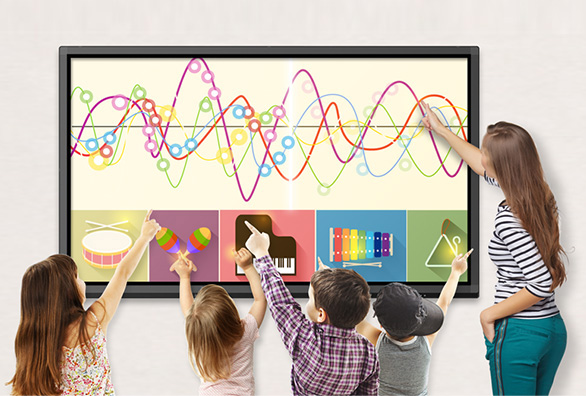 Màn hình LED tương tác là gì? Cấu tạo, tính năng, ứng dụng và báo giá 9 màn hình led cảm ứng có tính năng nổi bật cảm ứng đa điểm