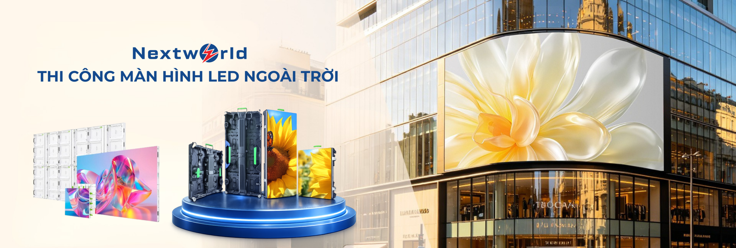 thi cong man hinh led ngoai troi