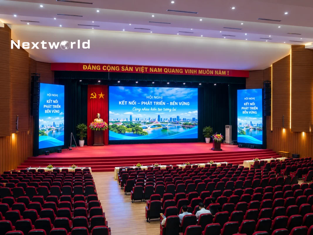 Màn Hình LED Hội Trường Đại Hội – Tư Vấn Chọn P2, P2.5, P3 1 man hinh led hoi truong dai hoi 4