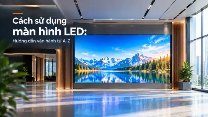 cách sử dụng màn hình led