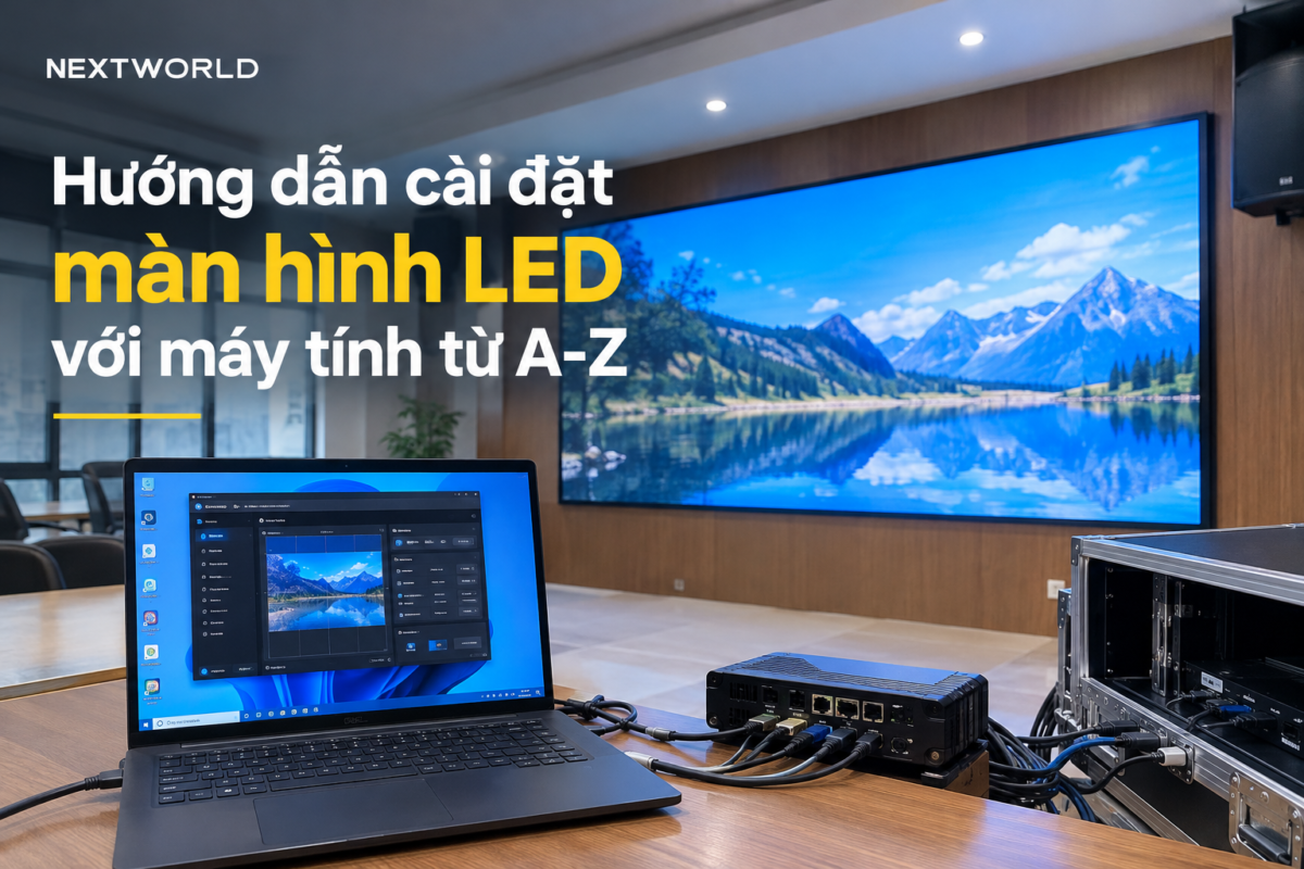 Hướng dẫn cài đặt màn hình LED với máy tính từ A-Z 1 hướng dẫn cài đặt màn hình led với máy tính