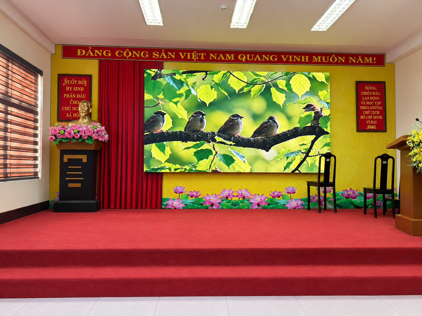 Công Trình Màn Hình LED Hội Trường Tại Nam Định 2 Công trình màn hình LED hội trường tại Nam Định