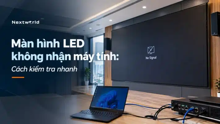màn hình led không nhận máy tính