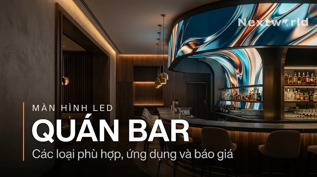 Màn hình LED quán bar: Các loại phù hợp, ứng dụng và báo giá 1 thi công màn hình led quán bar