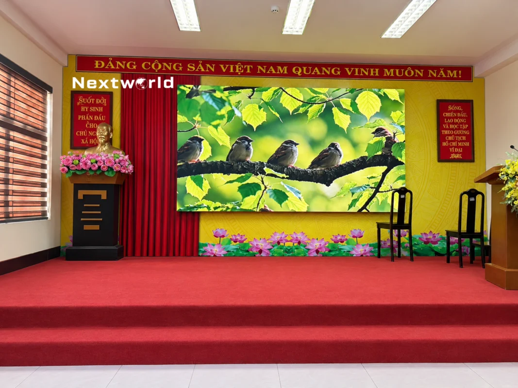 Công Trình Màn Hình LED Hội Trường Tại Nam Định 1 thi cong man hinh led hoi truong tai nam dinh